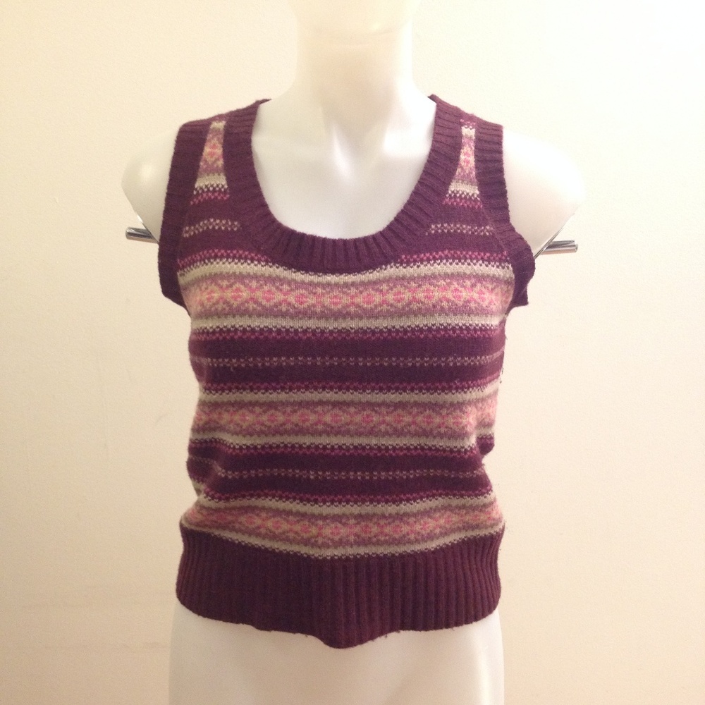 Gap lamb's wool round neck vest
